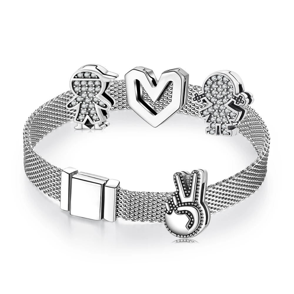 Star Boys Girls  925 Sterling Silver Beautiful clips Beads Fit Original Reflections Charm Bracelet women Jewelry making