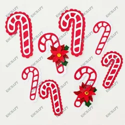 KSCRAFT Scalloped Candy Cane Tags Cutting Dies Stencils for DIY Scrapbooking Decorative Embossing DIY Paper Cards