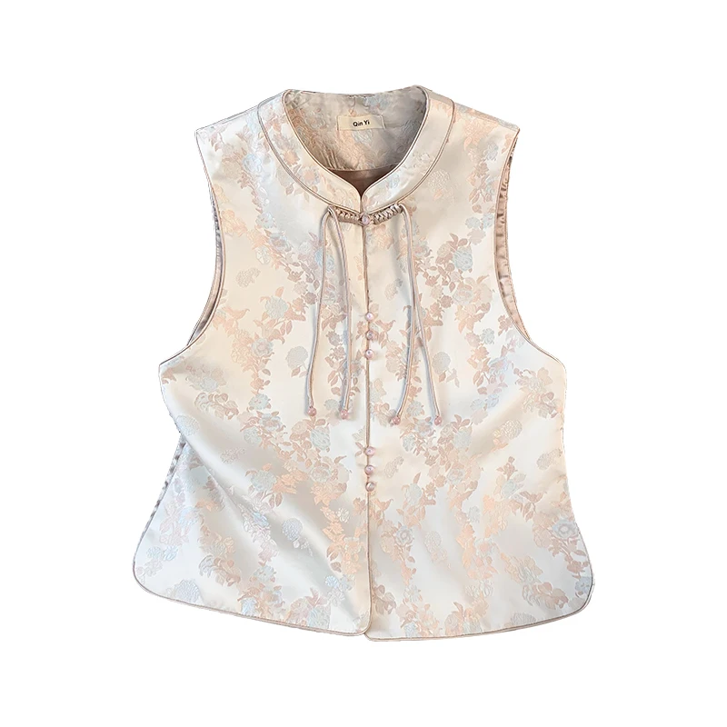 سترة جديدة من الساتان للسيدات الشابات لعام 2025 ملابس صينية تقليدية مودين ature تانغ ملابس علوية