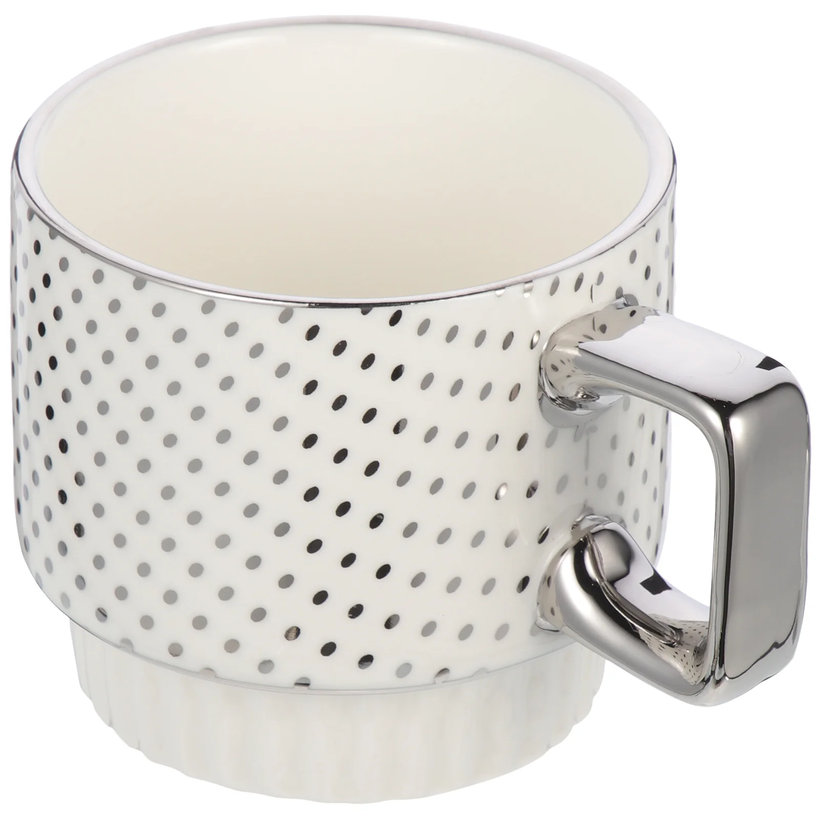 

Ceramic Mug Large Capacity Coffee Cup Milk Cup Vintage Design Smooth Rim Convenient Handle for Home Coffee Shop Book Bar