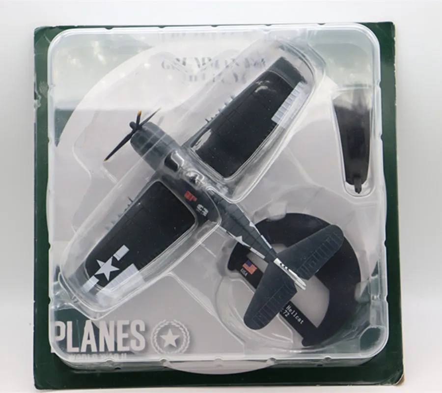 NEW 1/72 US Fighter Grumman F6F Hellcat 1945 Model Military Collection Plane Gifts in Stock