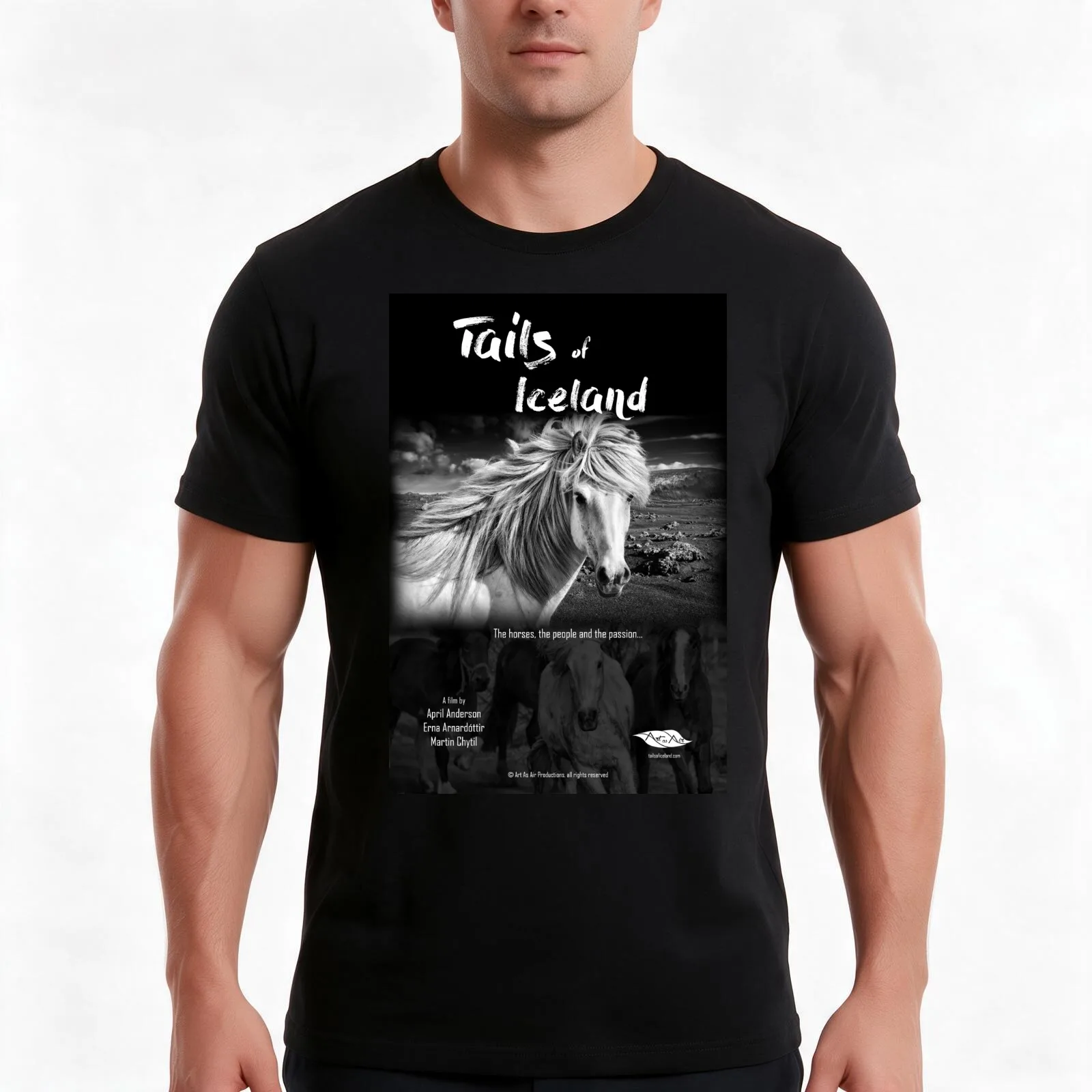 Tails of Iceland Movie Poster T-Shirt Summer Casual Cotton Tee Oversized Streetwear Tops Vintage Graphic Print 100% Cotton