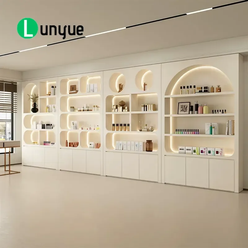 Luxury Cosmetics Skincare Display Storage Cabinet for Beauty Nail Organization High Capacity Elegant Design