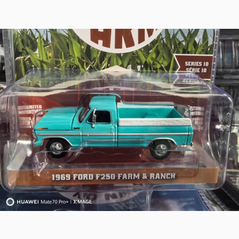 

Модель Greenlight, литая под давлением масштаб 1:64, ферма серии 10-1969/1976 Ford F-250, модель автомобиля из сплава, праздничные подарки, игрушки