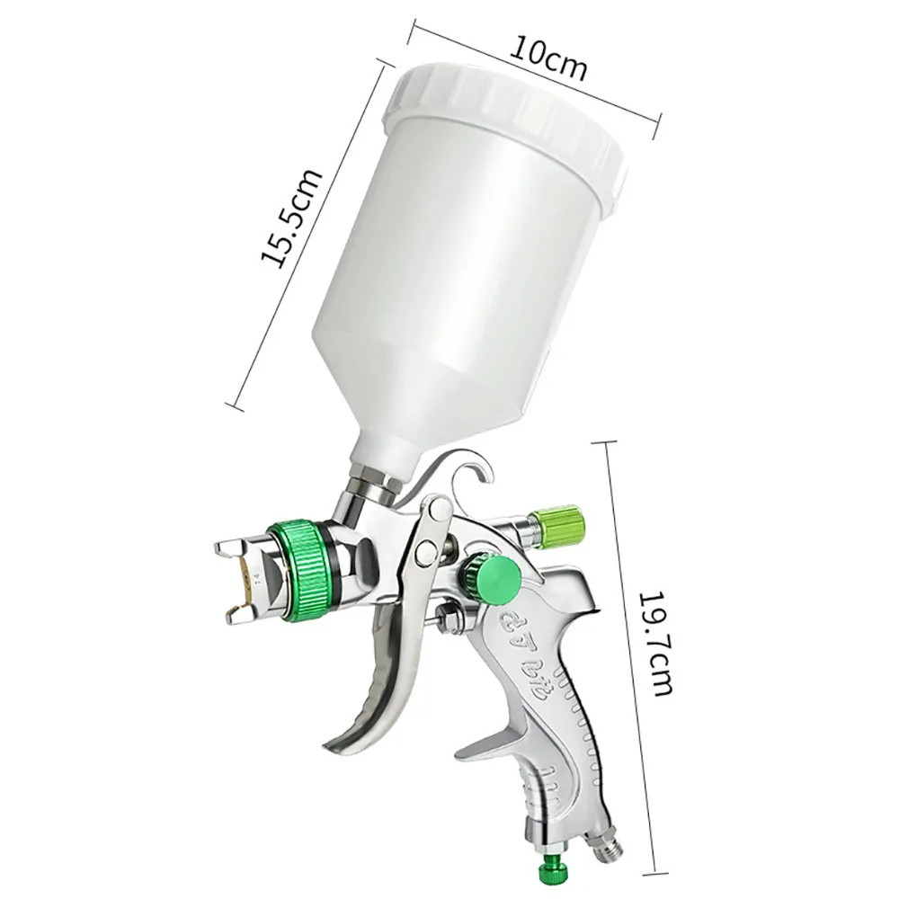 2008HVLP Car Sheet Metal Paint Spray Gun Suitable For Latex Paint Atomization Repair Furniture Pneumatic Rravity Spray Gun