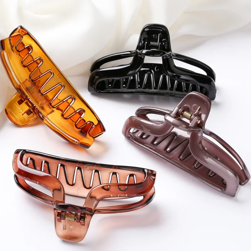 1 قطعة 9.5 سنتيمتر مخالب الشعر الطويلة PC دبابيس الشعر دائم مقاوم للماء مشبك شعر السلطعون ل أوبدو تصفيفة الشعر إكسسوارات الشعر للنساء والفتيات