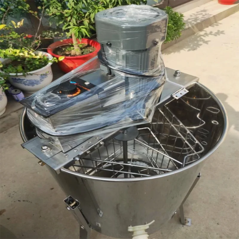 آلة فاصل مستخرج العسل الكهربائية 3 إطارات مستخرج النحل مع أداة مجموعة استخلاص تربية النحل لقرص العسل