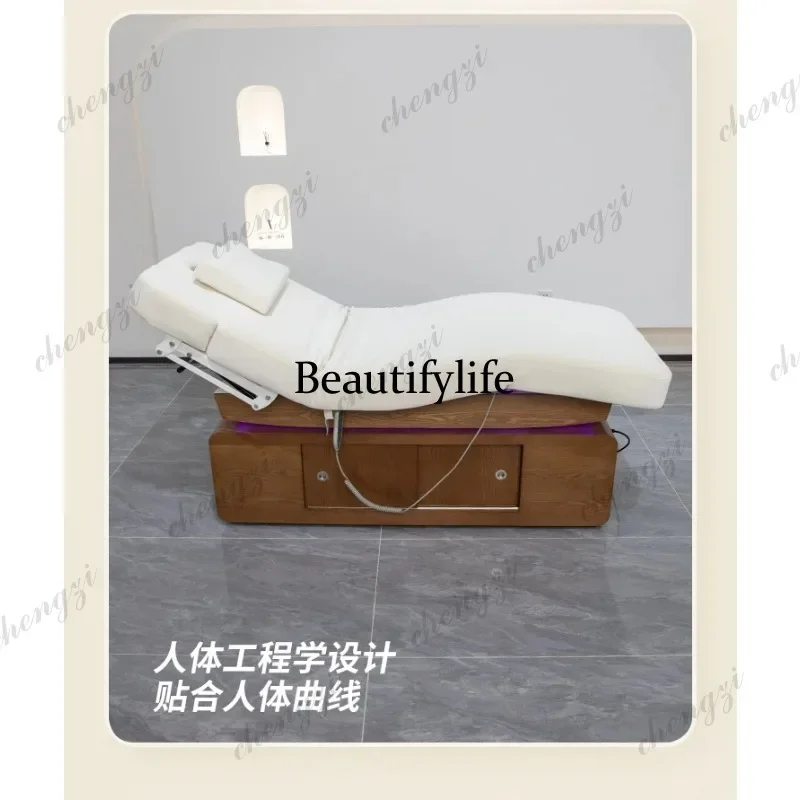 Electric Sleep Massage Beds Lash Adjust Tattoo Knead Massage Beds Beauty PU Leather Furniture Mesa De Massagem