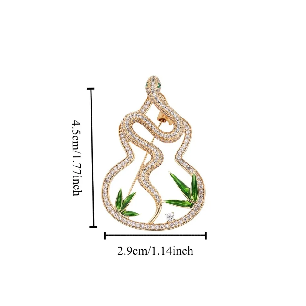 مزاجه الحيوان زودياك الأفعى بروش الحد الأدنى مجوهرات حجر الراين طوق دبابيس تألق شارة ثعبان التلبيب دبوس مكتب #5