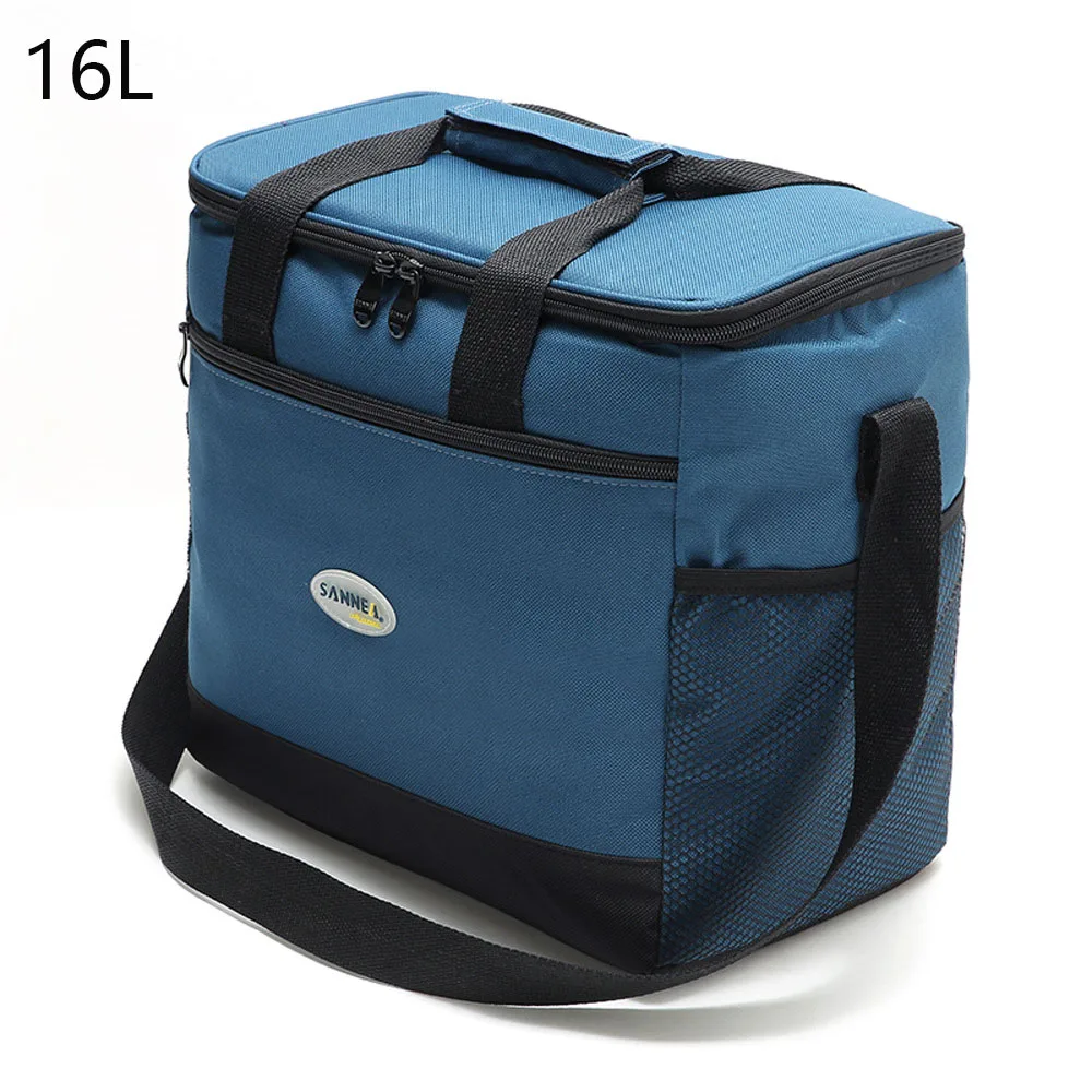 16L Lunch Bags Insulated Freezer Bag Thermo Cooler Bag Camping Refrigerator Picnic Bags Capacity Leak Proof Food Storage Bag 16L