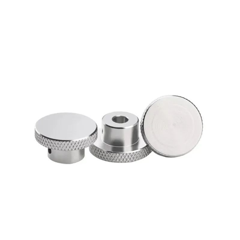 Aluminum Alloy Thin Head Adjustable Toothless Handle Knob Knurled Hand Nut M3 M4 M5 M6 view 4