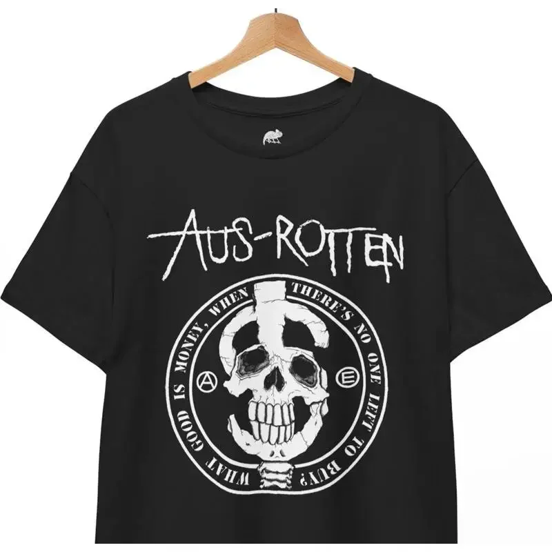 

Футболка Aus Rotten «What Good is Money», футболка унисекс с музыкальным рок-металлом