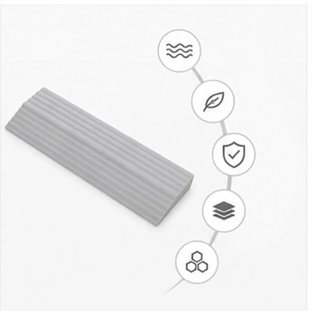 Lightweight Durable Pvc Household Threshold Home Slope Ramp Anti Skid Entry Ramp For Indoor Bathroom Robot Wheelchair Suitcase