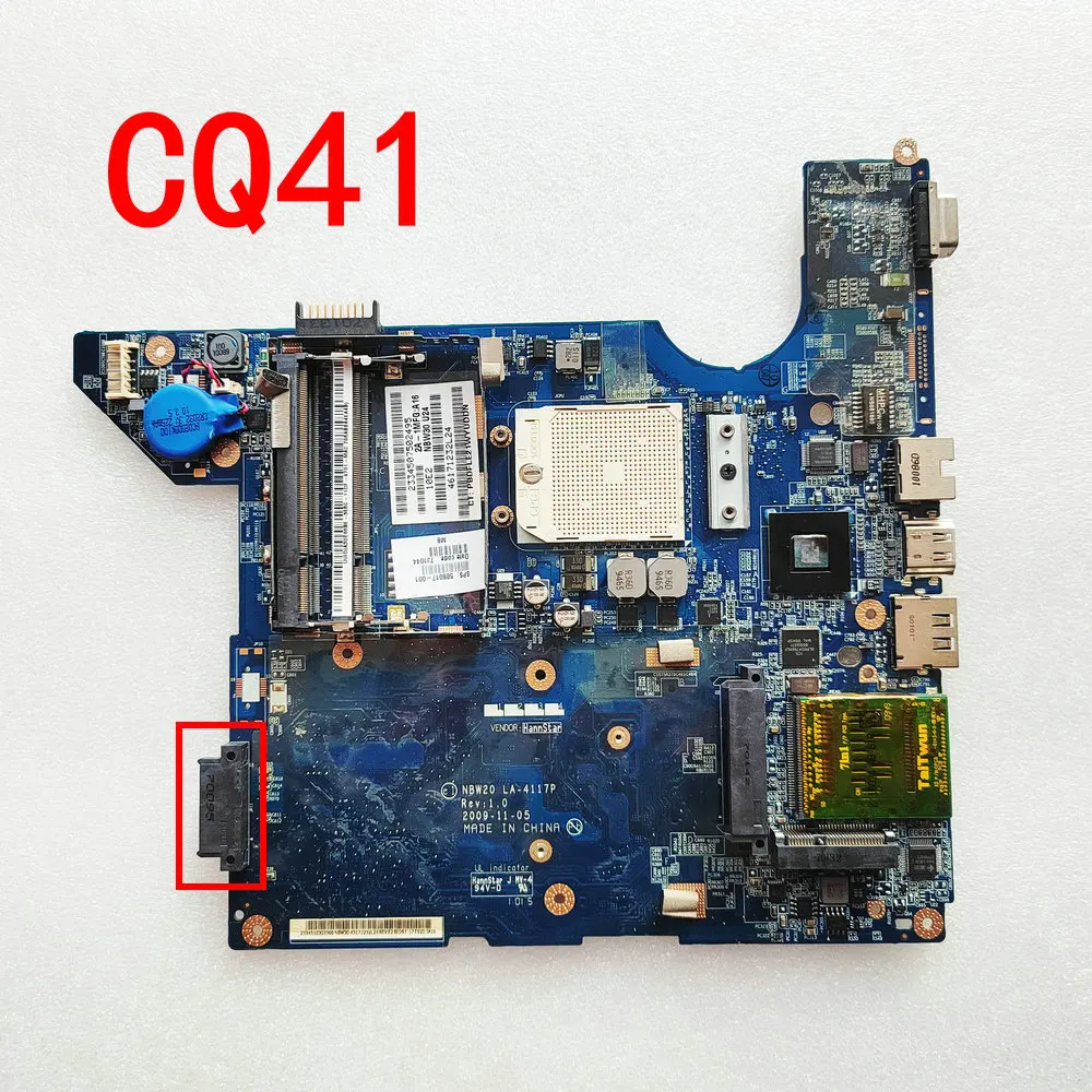 

588017-001 For HP CQ41 Laptop Motherboard NBW20 LA-4117P Mainboard LA-4117P DDR2 Test Ok