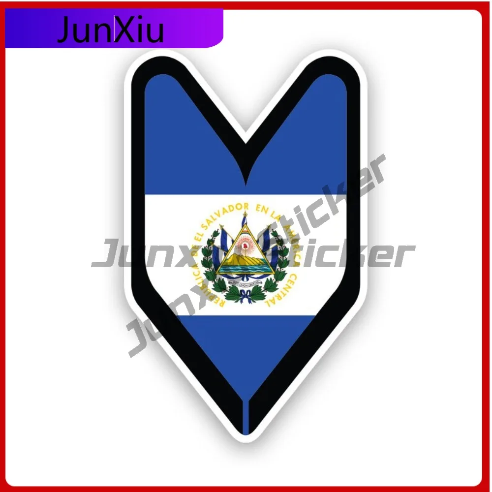 

Salvadoran Driver Badge Fade Resistant Waterproof Anime Style For Car Window Bumper Motorcycle Removable Easy To Remove