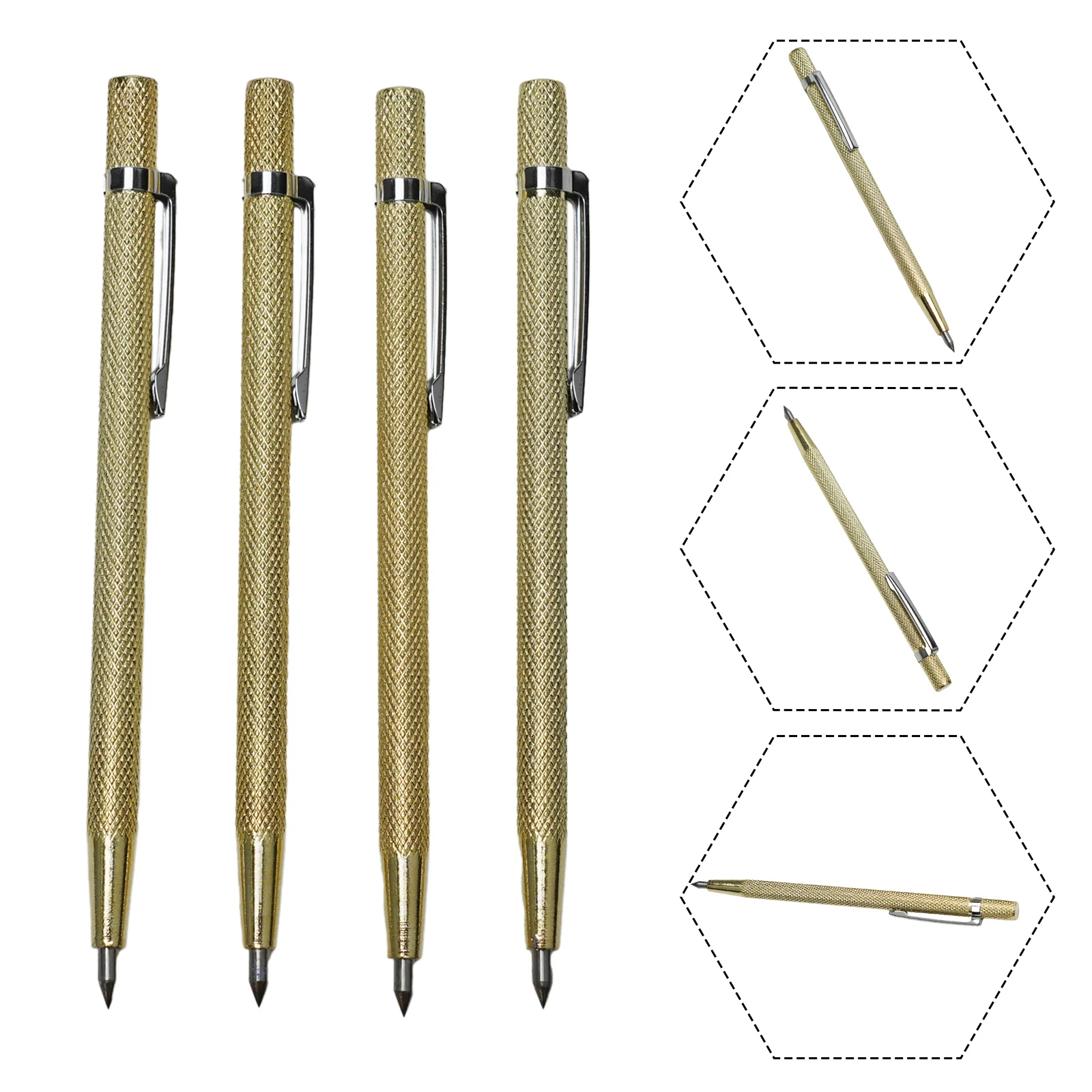 Tool Cutting Pen 150mm / 6 Inch 4Pcs Carbide Diamond Glass Cutter Machine Lettering Pen Tile Cutting Brand New