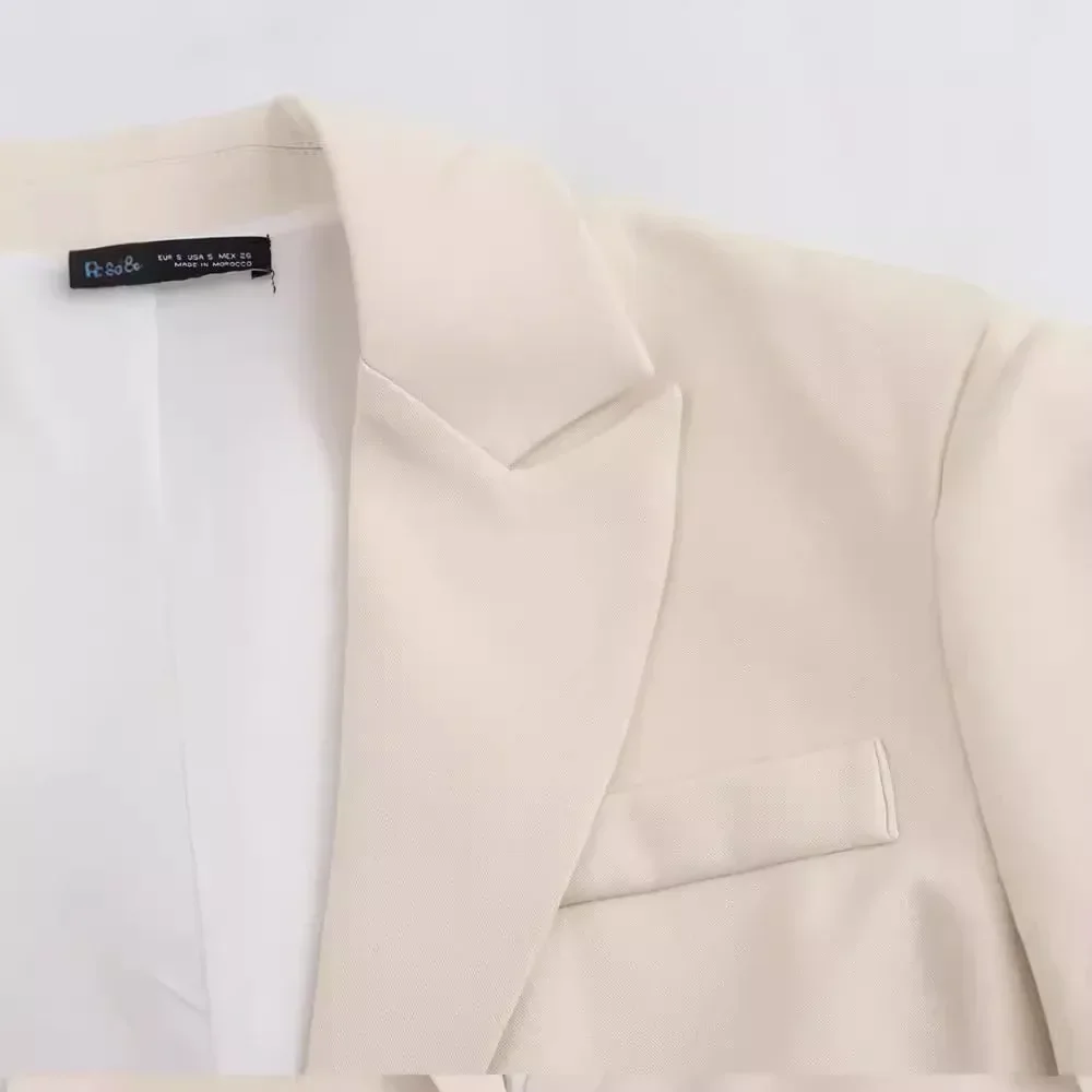 2024 Europe and the United States in the spring new European and American wind women\'s casual simple loose blazer tops
