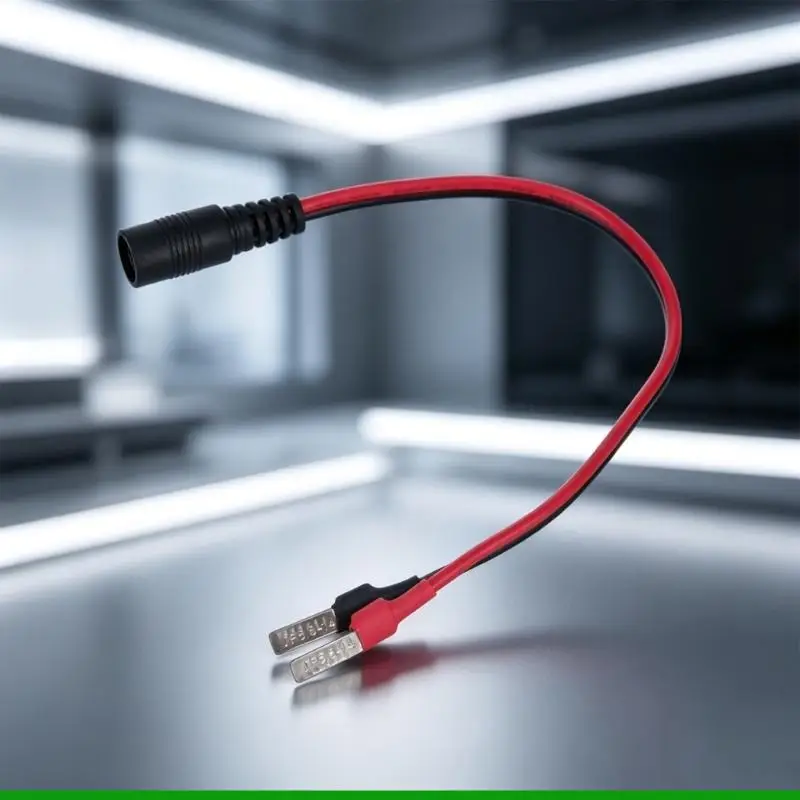 U55C Battery Charging Adapters Cable, DC5.5X2.1Mm Female to C45 Tab Terminals Leads