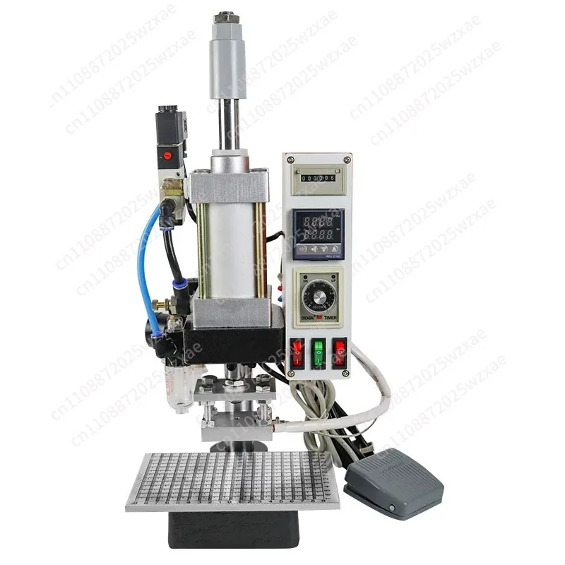 Pneumatic bronzing machine, business card leather bronzing and embossing equipment, suitable for cardboard wood