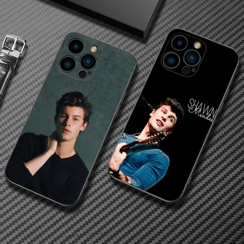 S-Shawn M-Mendes Illuminate Phone Case For iPhone15,14,13,12 Mini 11 Pro XR,X,XS,MAX 7,8 Plus Silicone Cover Soft Black