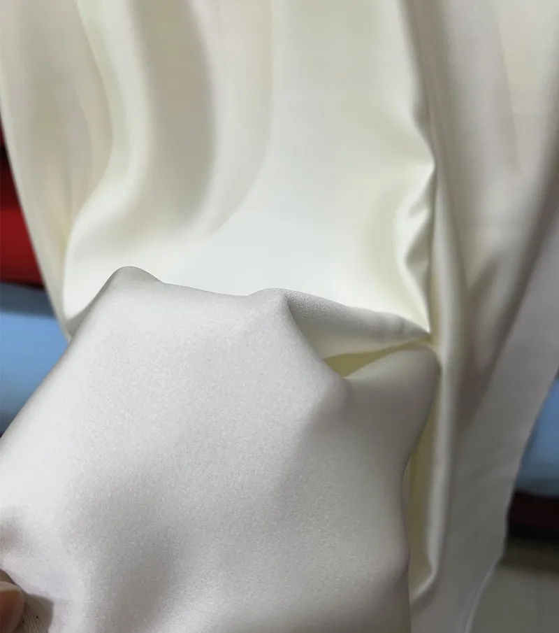 

Светлое шампанское, бежевая мягкая атласная ткань, шитье, элитные свадебные платья, вечерние платья, костюмы для выступлений, атласная ткань «сделай сам»