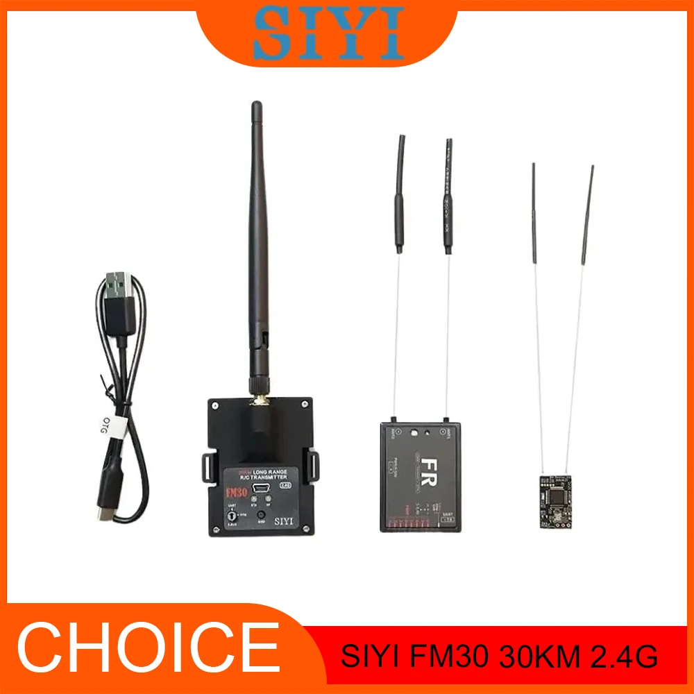 

Радиомодуль SIYI FM30 30KM 2.4G LR — Tx/Rx Bluetooth, Dataink телеметрии | OpenTX/ExpressLRS для радиоуправляемых самолетов и FPV