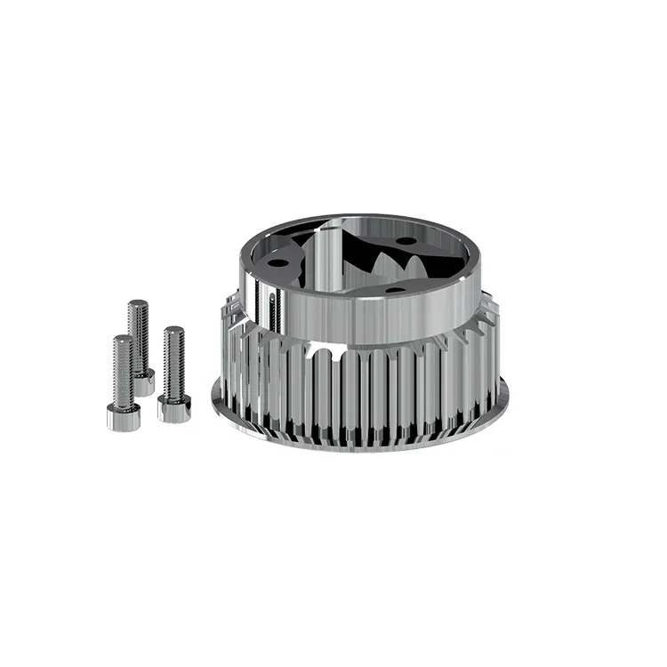 OEM Anodizing Extrusion Aluminum Precision Heat Sink with CNC Machining Service Rear Pulley