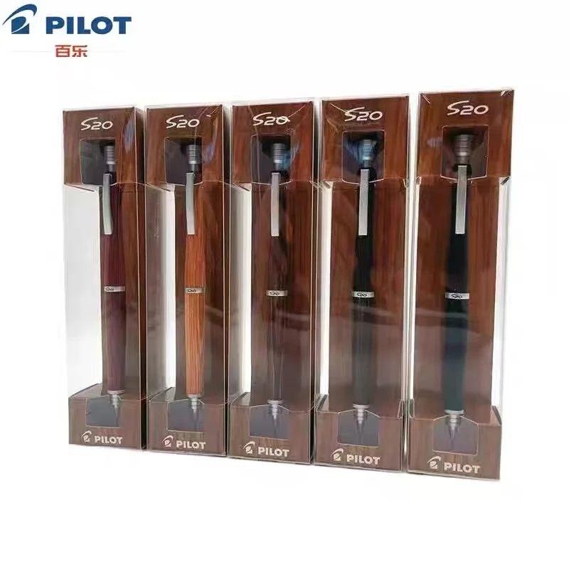 Japanese Stationery Polit S20 Hippopotamus Wooden Mechanical Pencil 0.5MM Low Center of Gravity Smooth Writing Automatic Pencil