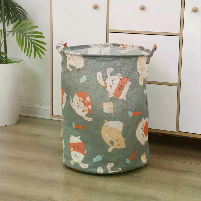 Dirty Clothes Storage Basket Bathroom Storage Bucket Foldable Storage Bag