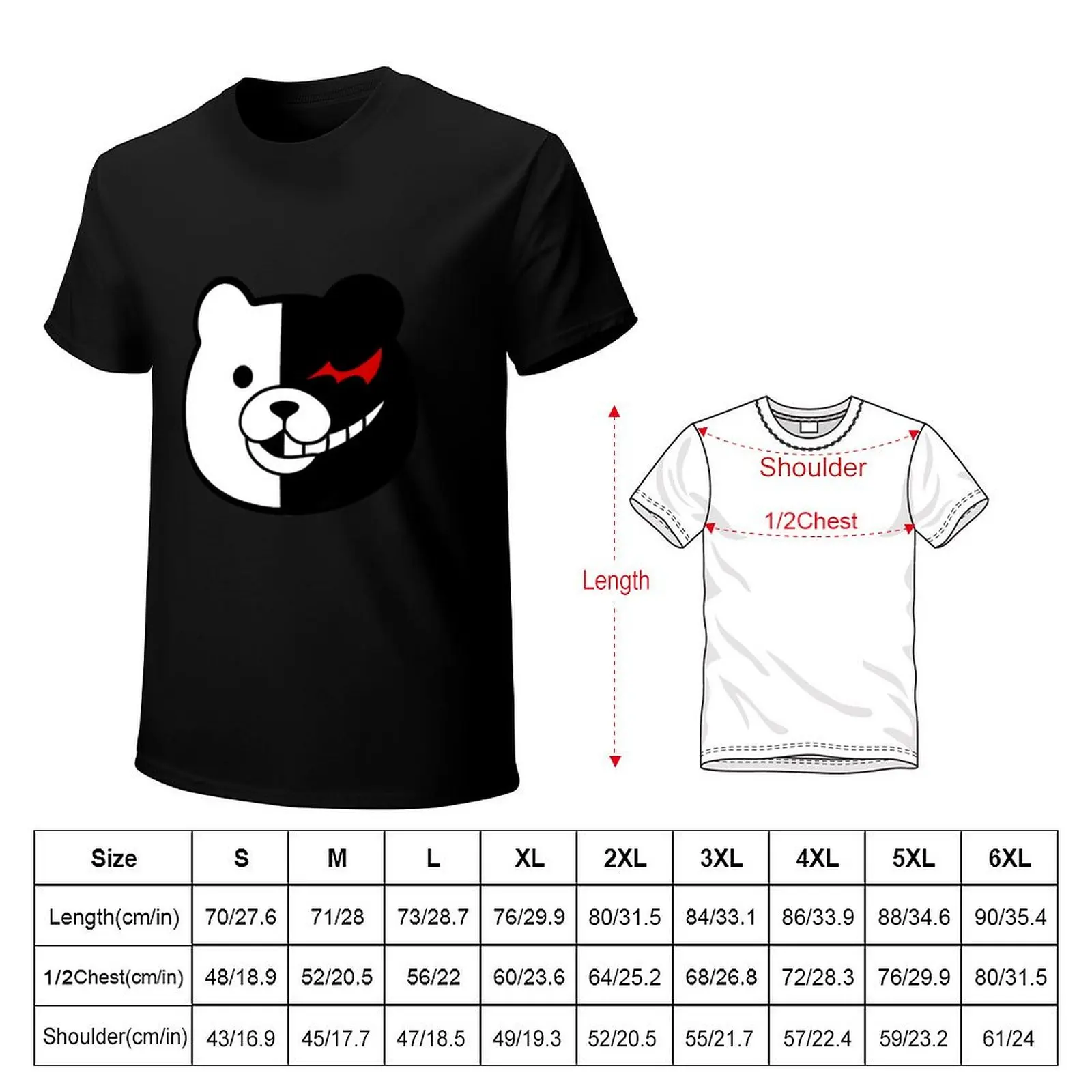 Danganronpa Monokuma [UPDATED] T-Shirt Running Gym Short Sleeve Sports Tee