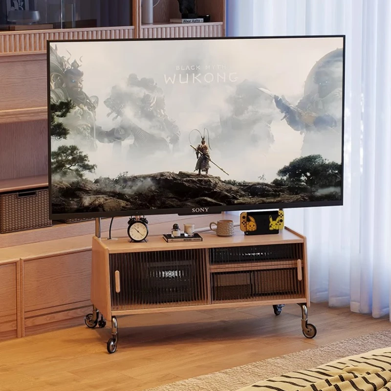 

Stand on Stand Tv Wall Bracket Wood Tv Library Filing Cabinets Living Room Furniture Offer Rooms Furnitures Homcom