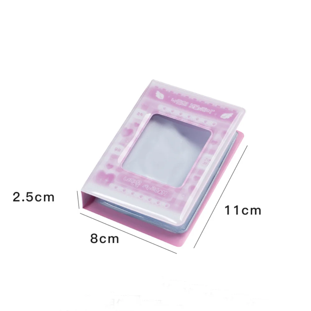 Cute PVC Card Book Hollow Out Design 3 Inch Card Binder 40 Pockets Photo Album