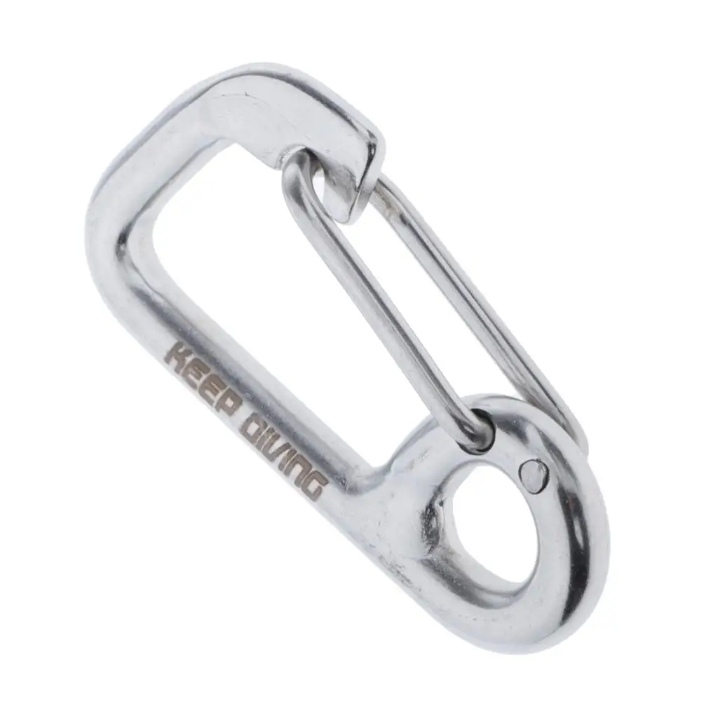 Stainless Clip Anti Rust Safety Carabiner Snap Buckle Hardware for Diving Accessories Equipment Use