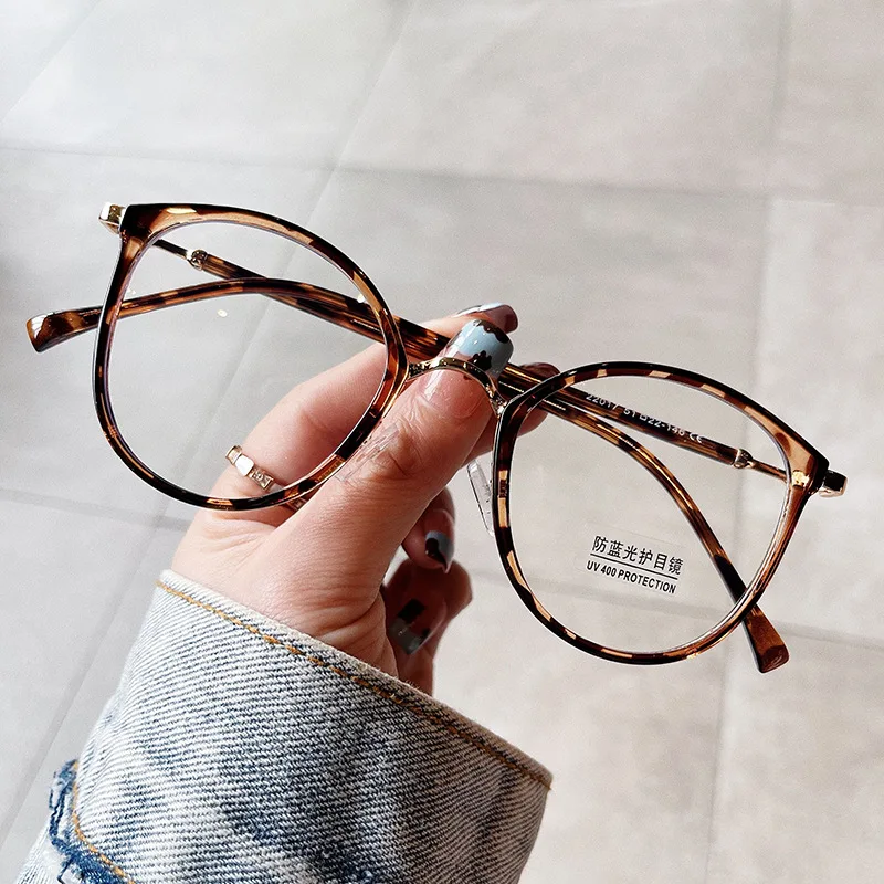 Korean Stylish Women\'s Glasses Frame High Quality Blue Light Blocking Eyeglasses Woman New Fashion Female Eye Glasses
