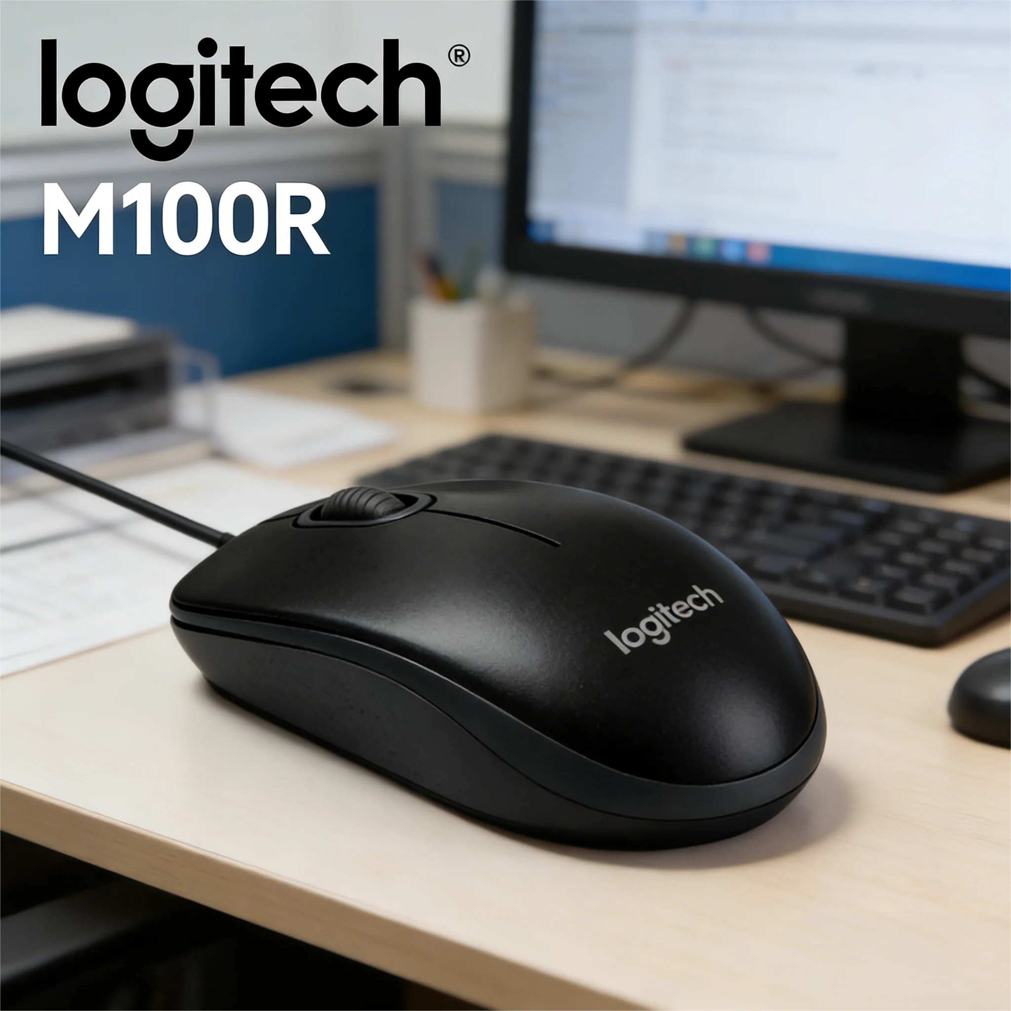 

Logitech M100R: High-Quality Materials for Extended Lifespan