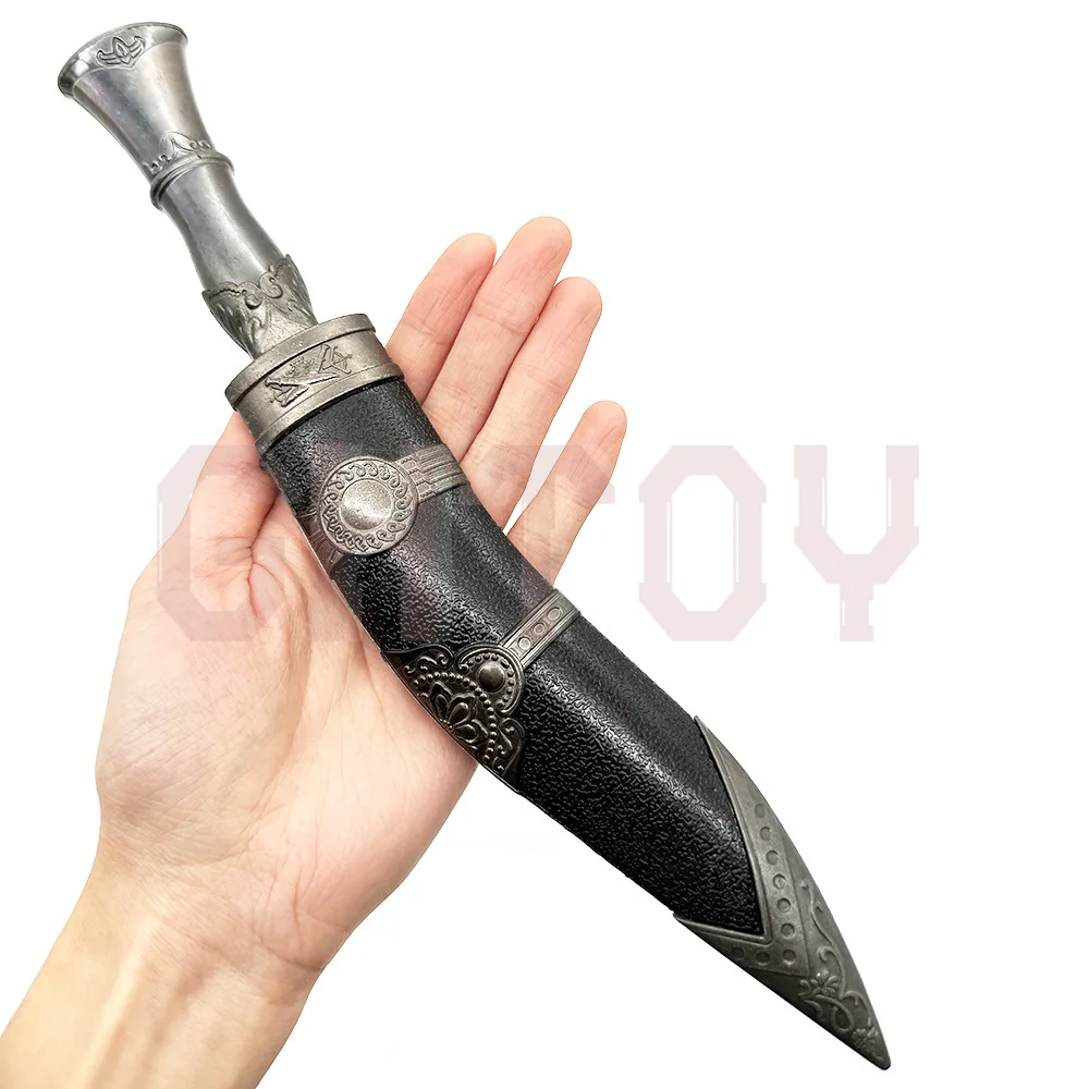 38cm Nepalese Kukri Uncut Blade Machete Weapons Model High Quality Desktop Display Ornaments Collection Birthday Gift for Boys