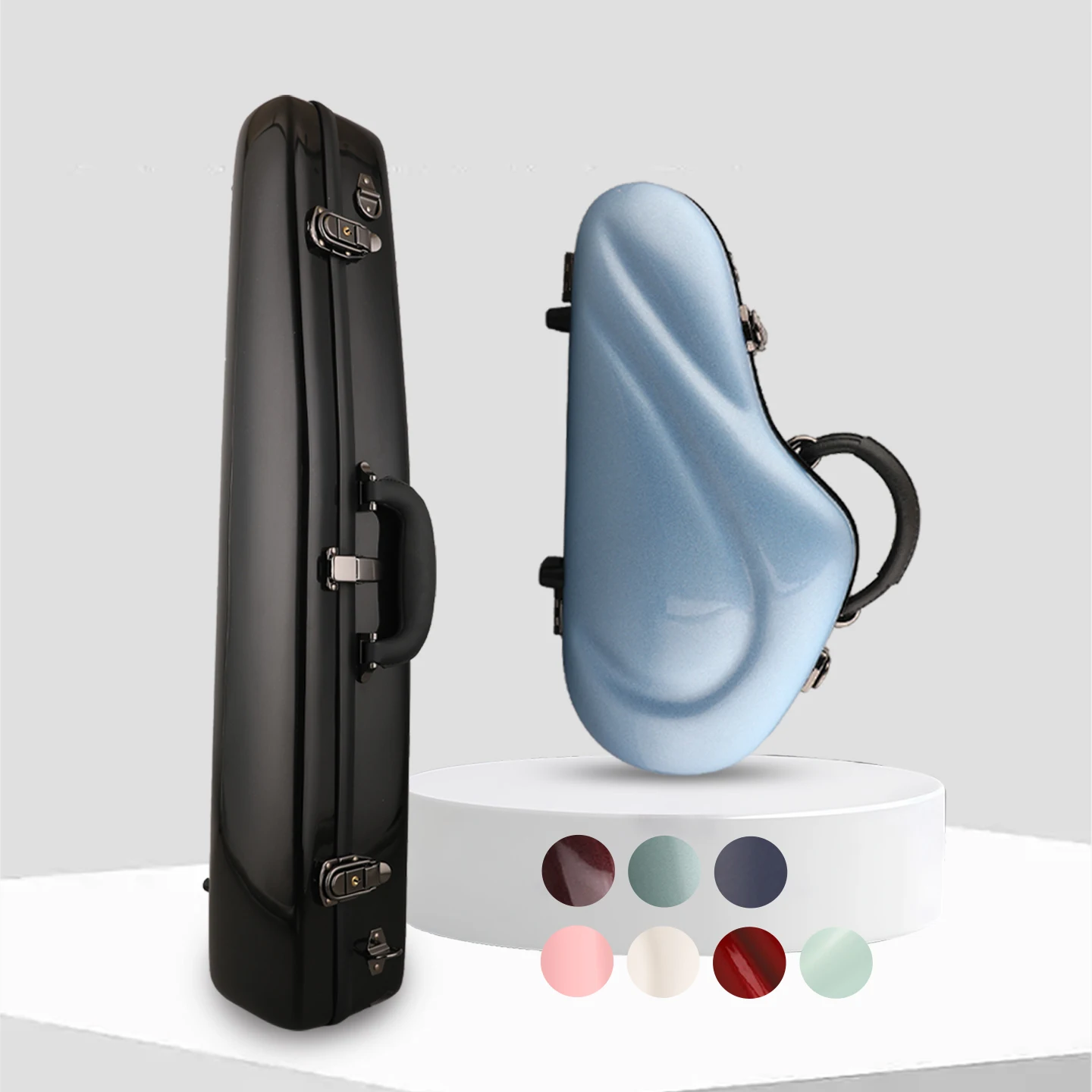 Yuchen Soprano Saxophone Luggage Bags Box Bb Fiberglass Metallic Paint Color SAX Case