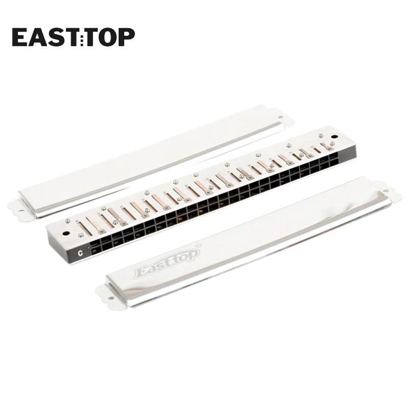 EASTTOP-armónica profesional T2403 de 24 agujeros, Tremolo, C Key, buena estanqueidad al aire, instrumentos musicales