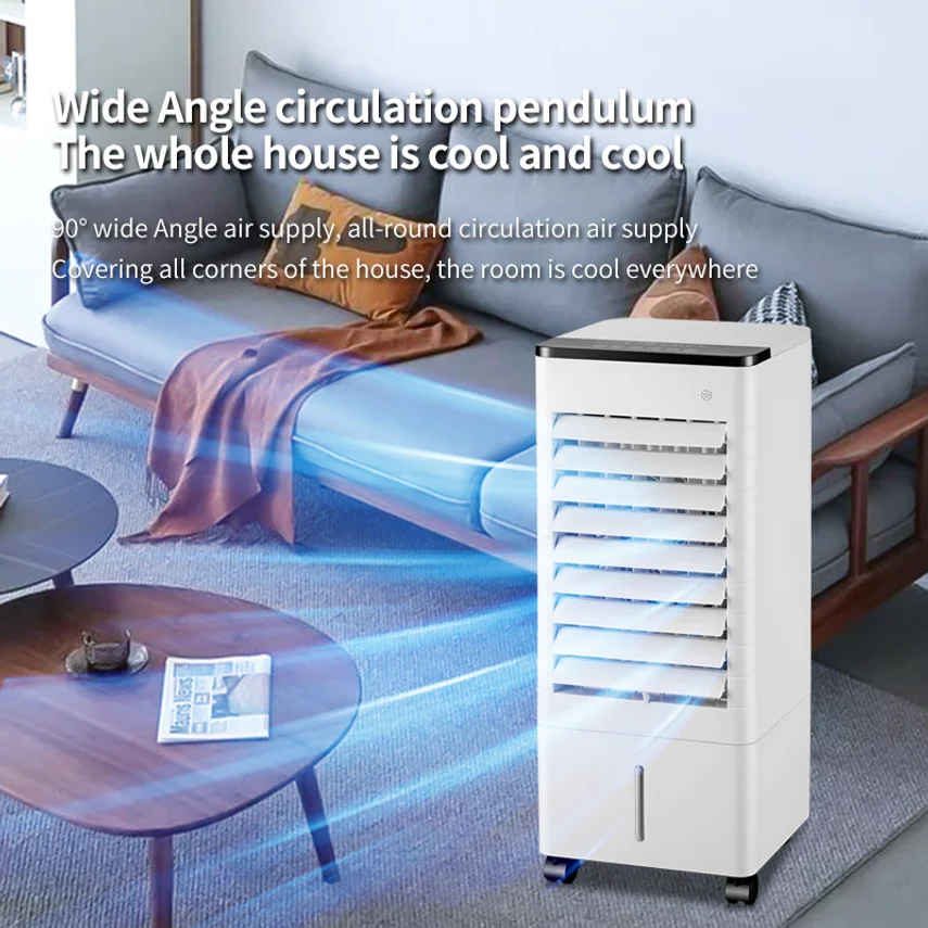 High-end Cooling Fan For Home And Car Use Smart Vertical Circulating Air Cooler With Voice Control and Remote Control