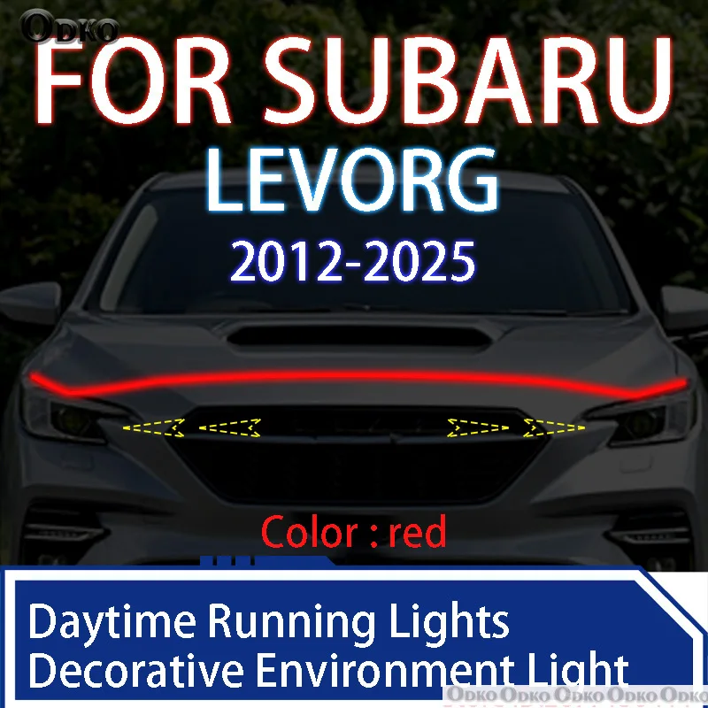 لسوبارو 	 ليفورج 	 2012-2025 ترقية جديدة LED النهار تشغيل ضوء المسح بدء غطاء السيارة DRL دليل ديكور المحيطة مصباح 12 فولت #1