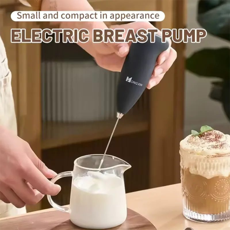 Mini Portable Electric Milk Frother & Handheld Mixer - Coffee Foamer Egg Beater Cappuccino Stirrer Kitchen Blender & Whisk tool