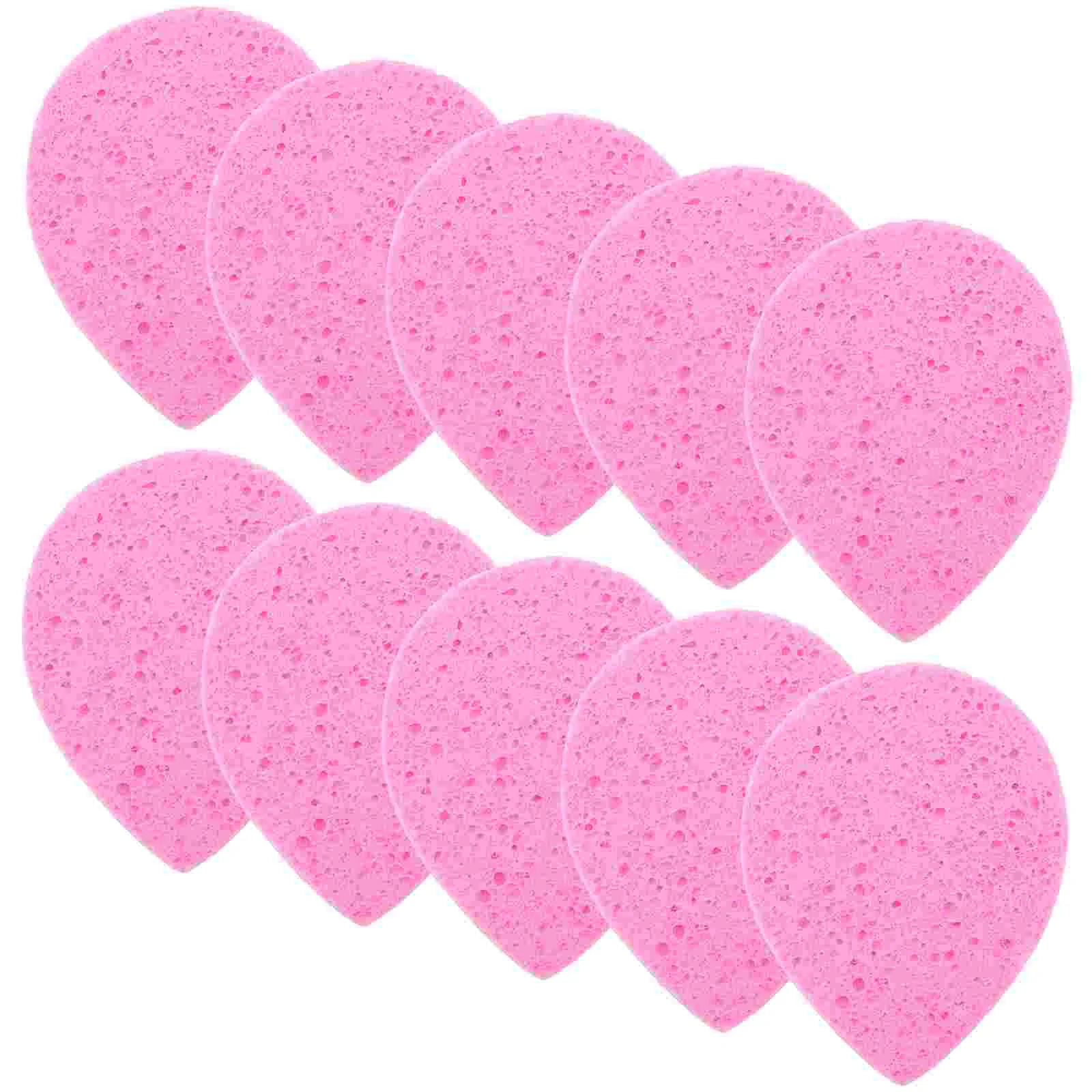 Lot d'éponges démaquillantes pour le visage, 4 pièces, accessoire de maquillage compact, en coton