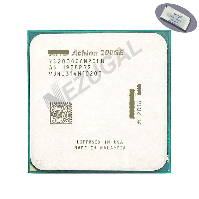 Athlon 200GE X2-200GE X2 200GE YD200GC6M2OFB YD200GC6FBBOX YD200GC6FBMPK 3.2 Ghz Dual Core 4M 35W AM4 CPU processor