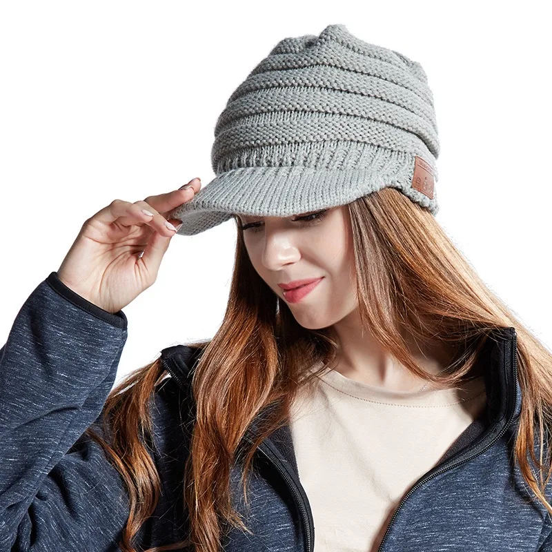New Bluetooth 5.0 Binaural Call Music Hat Winter Warm Earphones Headset Bluetooth Women's Music Hat