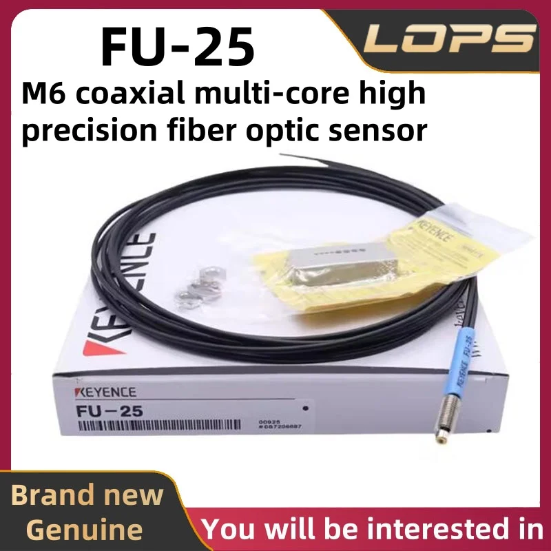 FU-25 New Original KEYENCE M6 Coaxial Multi-core High Precision Fiber Optic Sensor