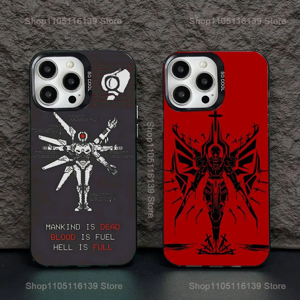 

Phone Case For iPhone 16,15,14,13,12,11,Pro,XS,Max,Plus,Mini,SE U-Ultrakill Black Candy Matte Shockproof Cover
