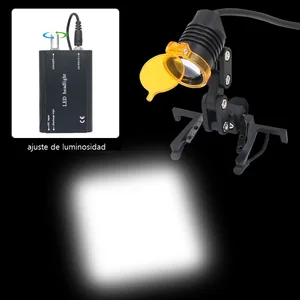Dental -LED -Lichtkopf für die Zahnvergrößerung mit gelbem Filterbrillen -Clip -wiederaufladbare Lampe einstellbar 12 Hauptverkauf medizinischer Scheinwerfer - №8