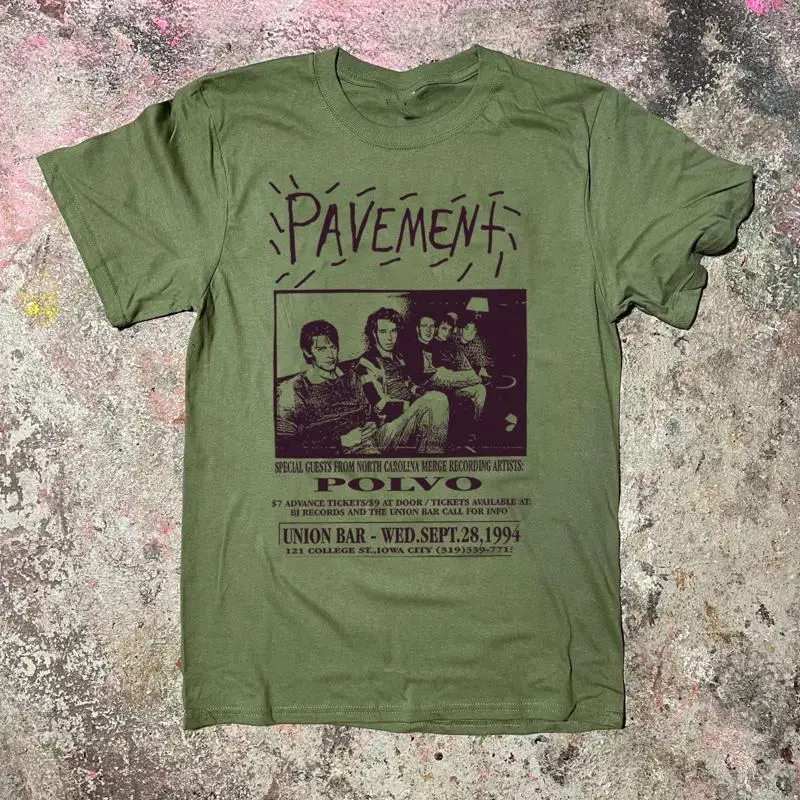 Rare Pavement Tour For Fan All Size S to 5XL Green  T shirt QA618