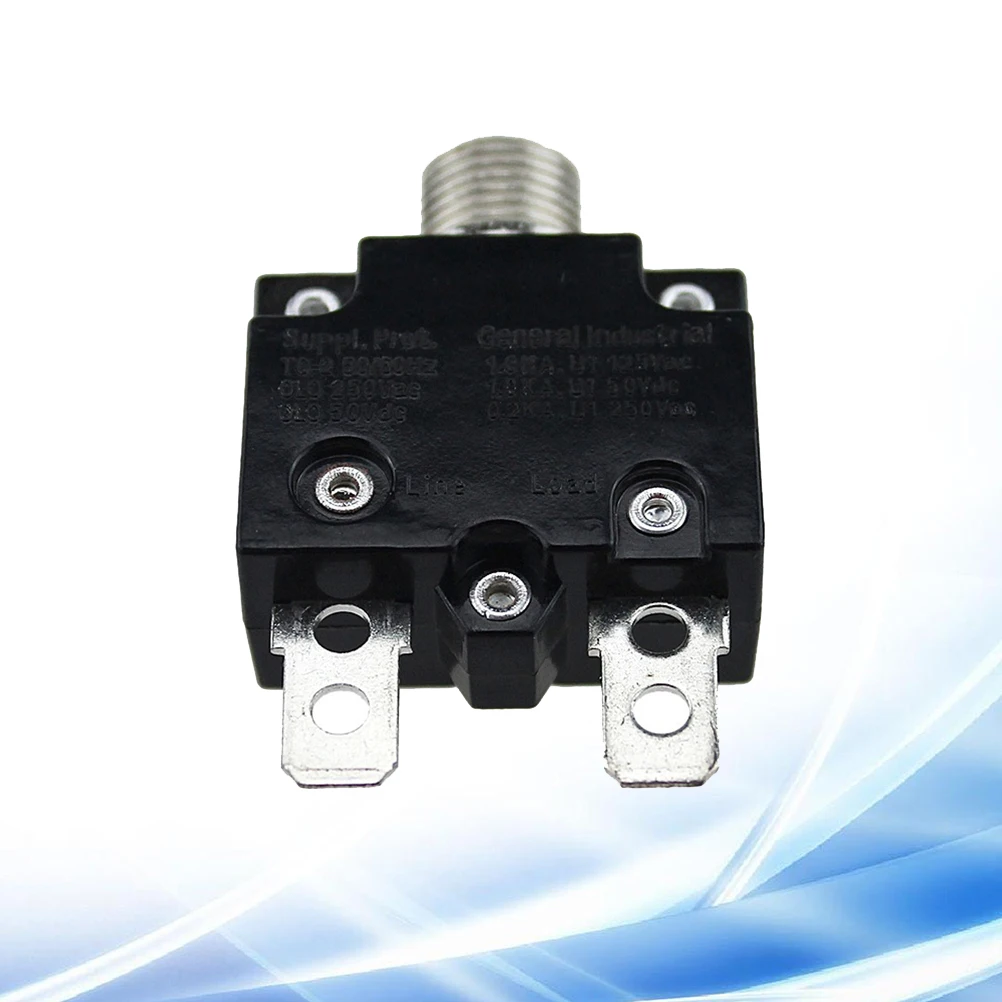 

Dc 50V Reset Circuit Breaker 10A Overload Protector Car Auto Vehicle Winch Boat Yacht Electrical Control 3/8Inch Round Hole