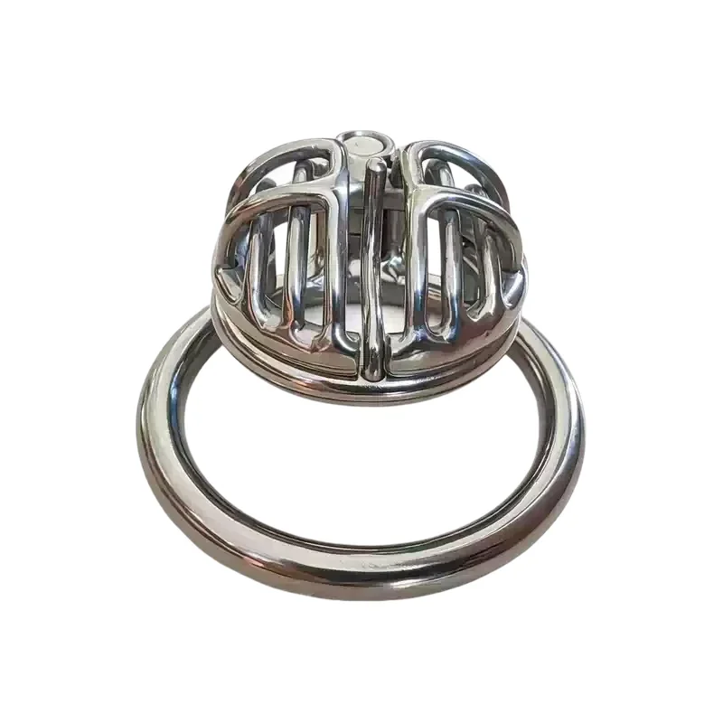 Custom Titanium Birdcage Cock Cage Lightweight Short Chastity Device Ring Customize Penis Lock S Screw PA Prince Albert Chastity - Image 4